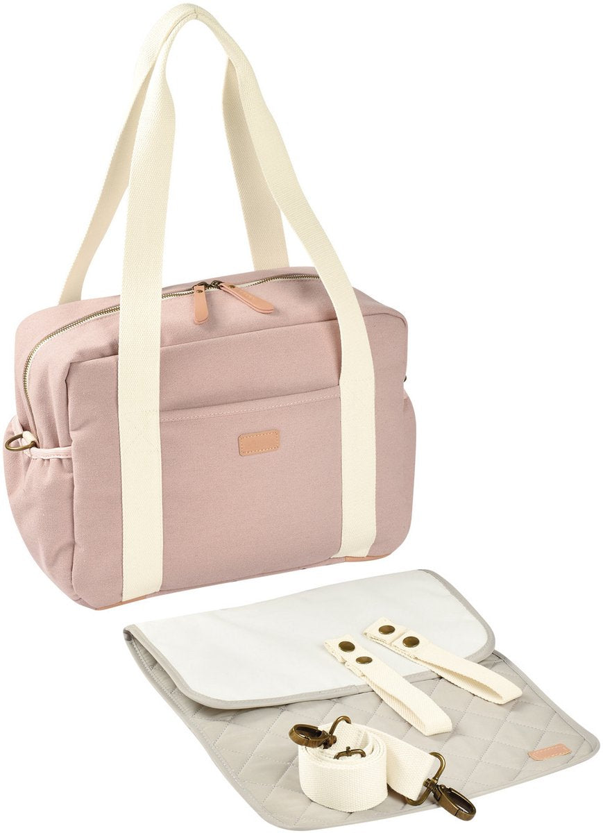 Sac à langer Béaba paris - sac à langer unisexe tendance - 16l - incl. compartiment réfrigérant pour matelas à langer - rose