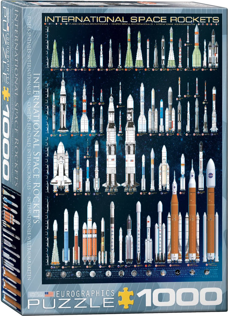 Eurographics - fusées spatiales internationales - 1000 pièces 48×68cm (l×h) - puzzle