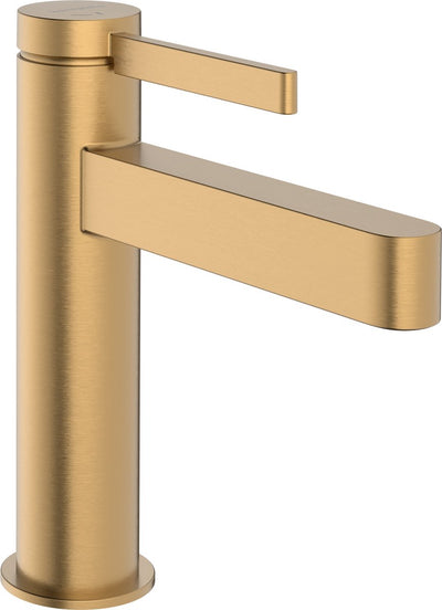 Hansgrohe finoris - mitigeur de lavabo - commande monocommande - démarrage à froid à économie d'énergie - avec bouchon de vidange - 110 mm - bronze brossé