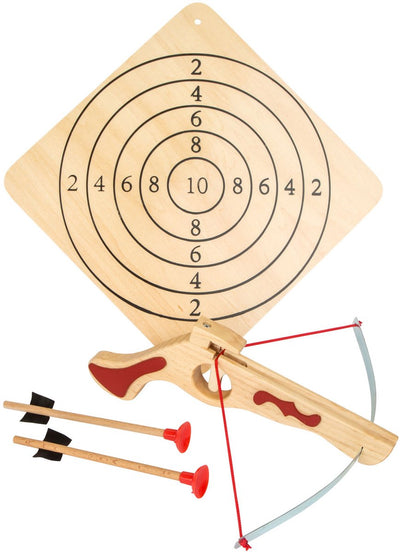 Ensemble de jeux d'arbalète en bois petit pied