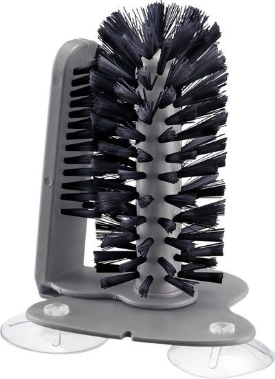 Brosse de nettoyage de vitres Westmark avec ventouse - brosse à verre pratique pour un nettoyage facile des verres, antidérapante, pour la restauration ou dans le bar privé - sans BPA
