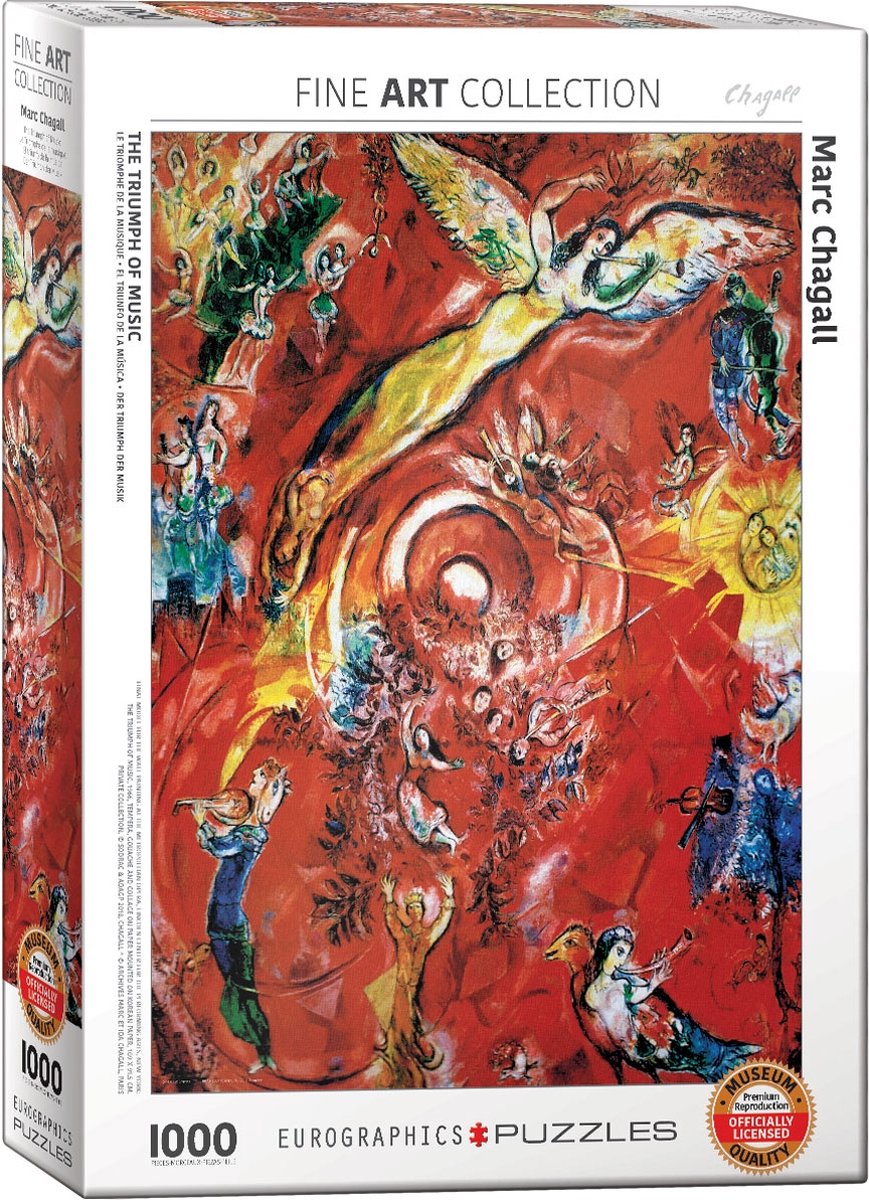 Puzzle Eurographics Musique de Marc Chagall Puzzle de 1000 pièces.