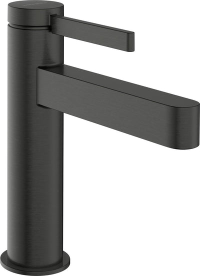Hansgrohe finoris - mitigeur de lavabo - commande monocommande - démarrage à froid à économie d'énergie - avec vidage - 110 mm - chrome noir brossé