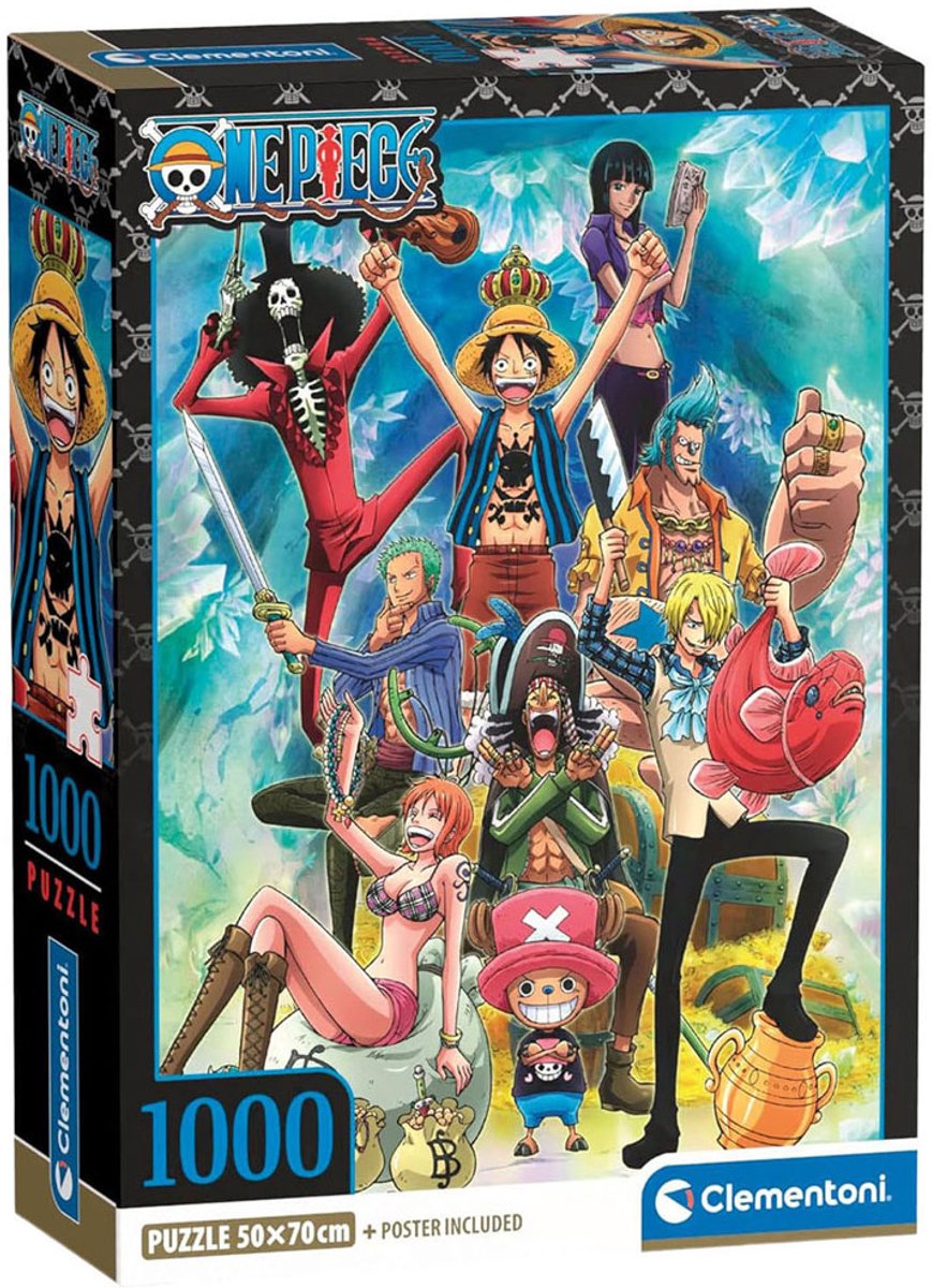 Clementoni - puzzle - 1000 pièces - une pièce - anime - série de haute qualité