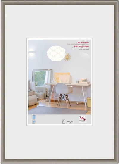 Walther new lifestyle - cadre en plastique - format photo 42x59,4 cm (din A2) - acier