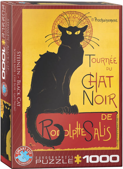 Eurographics - chat noir - théophile alexandre steinlen - 1000 pièces 48×68cm (l×h) - puzzle d'art