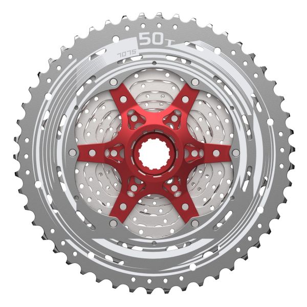 Cassette Sunrace CSMX8 11 VITESSE 11-42 dents en argent dans la boîte