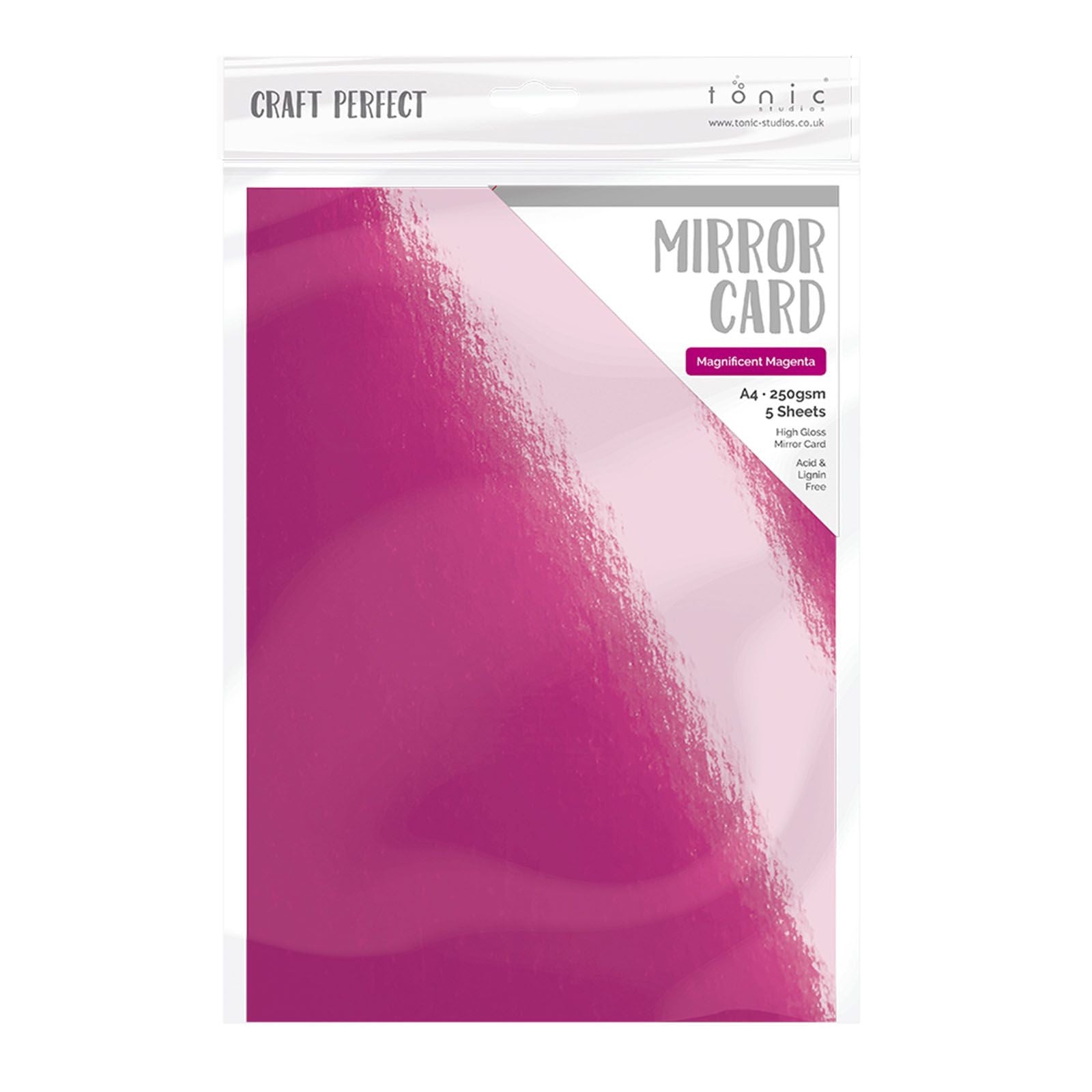 Craft Perfect par Tonic Studios Craft Perfect • Carte miroir magnifica magenta
