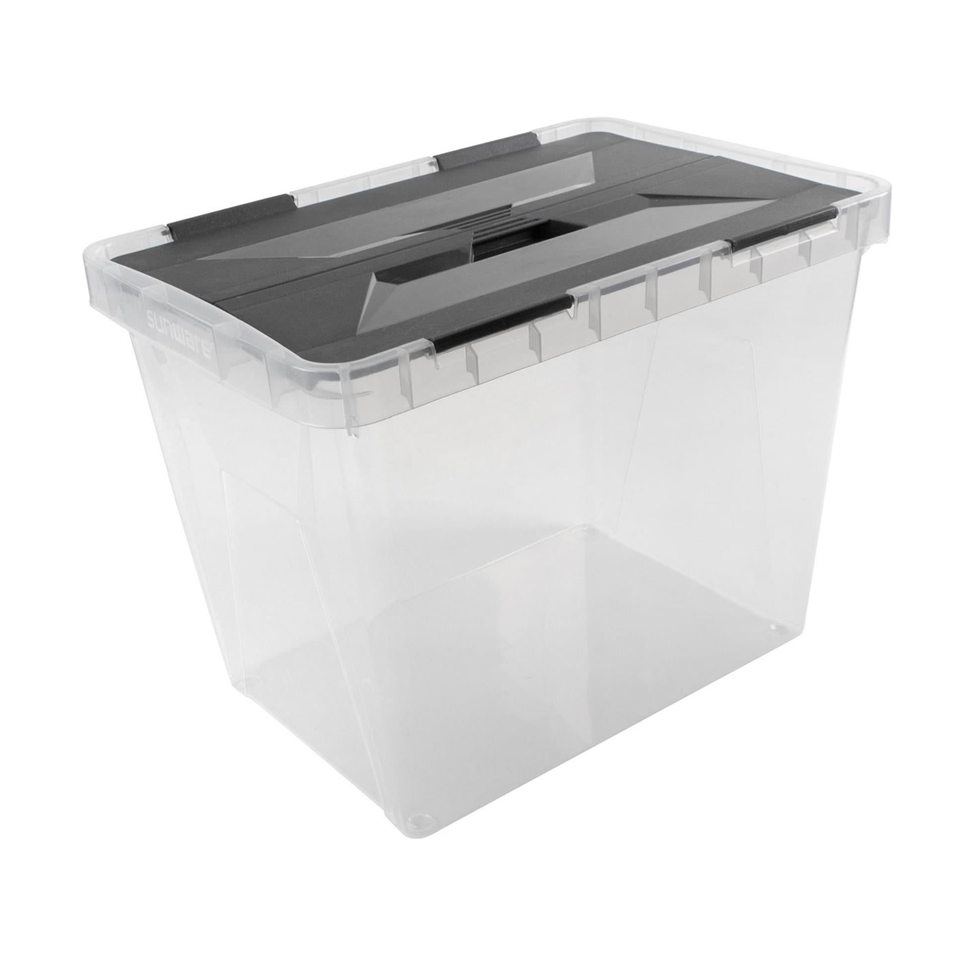 Boîte de rangement Sunware onyx 25l transparente