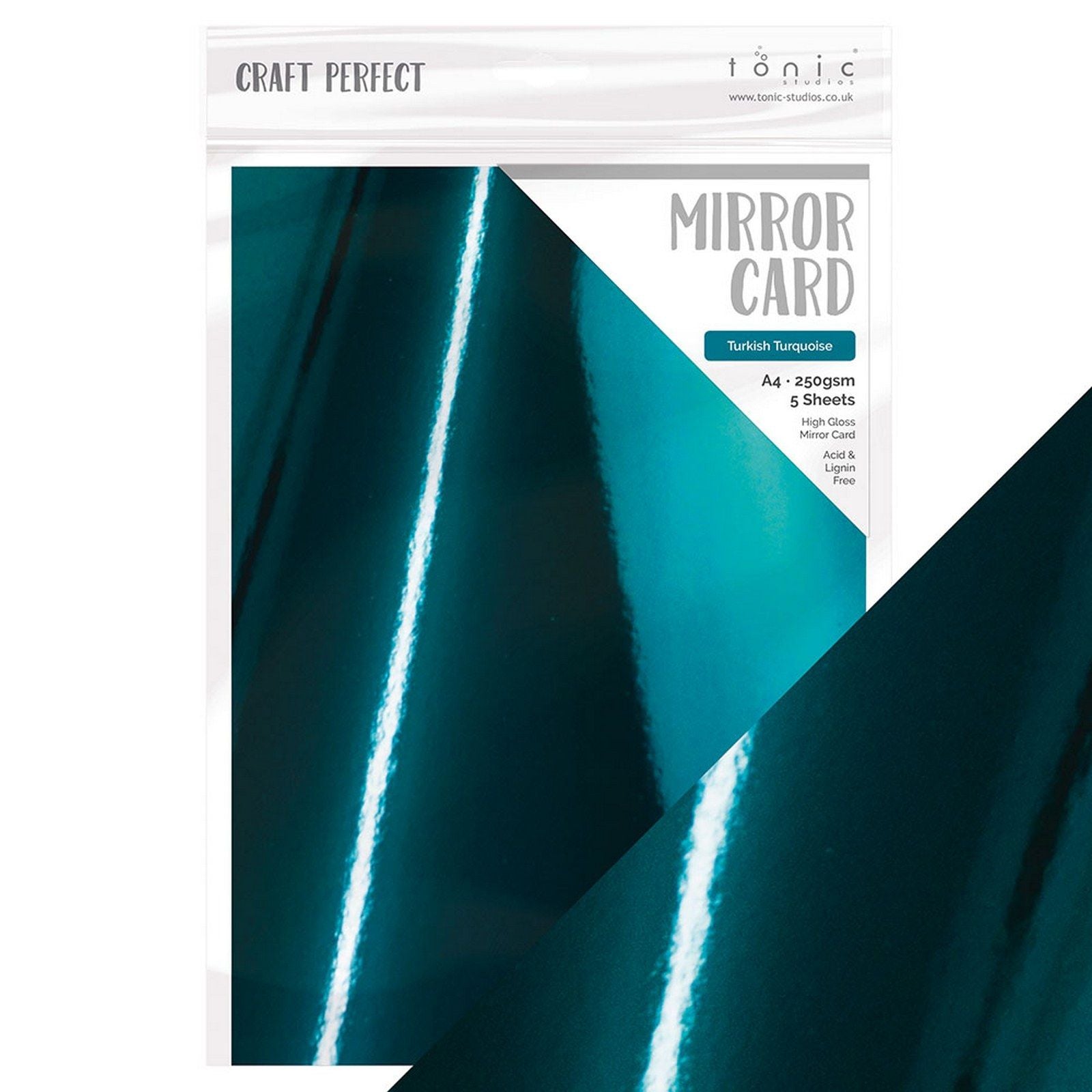 Craft Perfect par Tonic Studios Craft Perfect • carte miroir a4 5 pièces turquoise turque