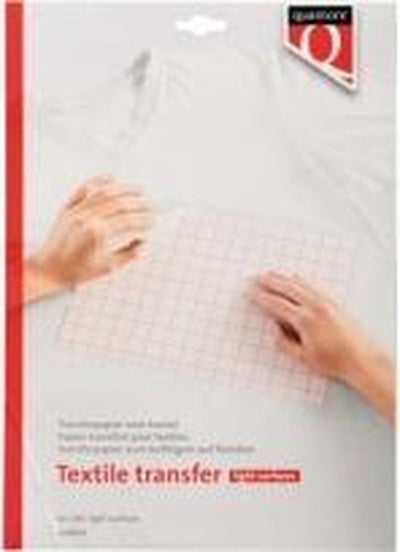 Papier transfert Quantore pour textiles - vêtements légers - 6 feuilles - a4