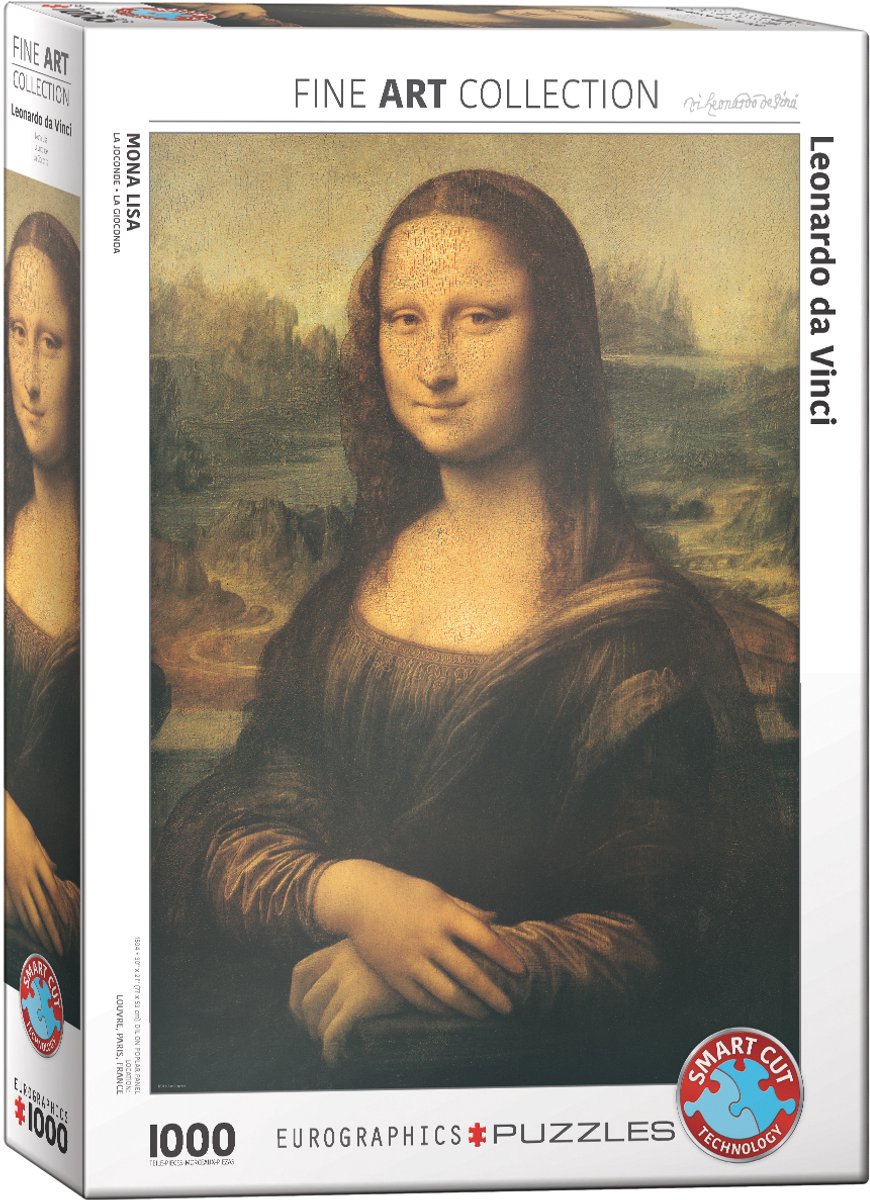 Eurographics - Mona Lisa - Léonard de Vinci - 1000 pièces 48×68cm (l×h) - puzzle d'art