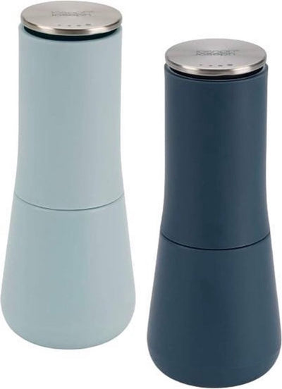 Joseph joseph edition sky - salière et poivrière - dessus de moulin - 17 cm - bleu - 2 pièces
