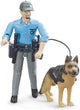 Police de figurines de bruder avec le monde Hond B