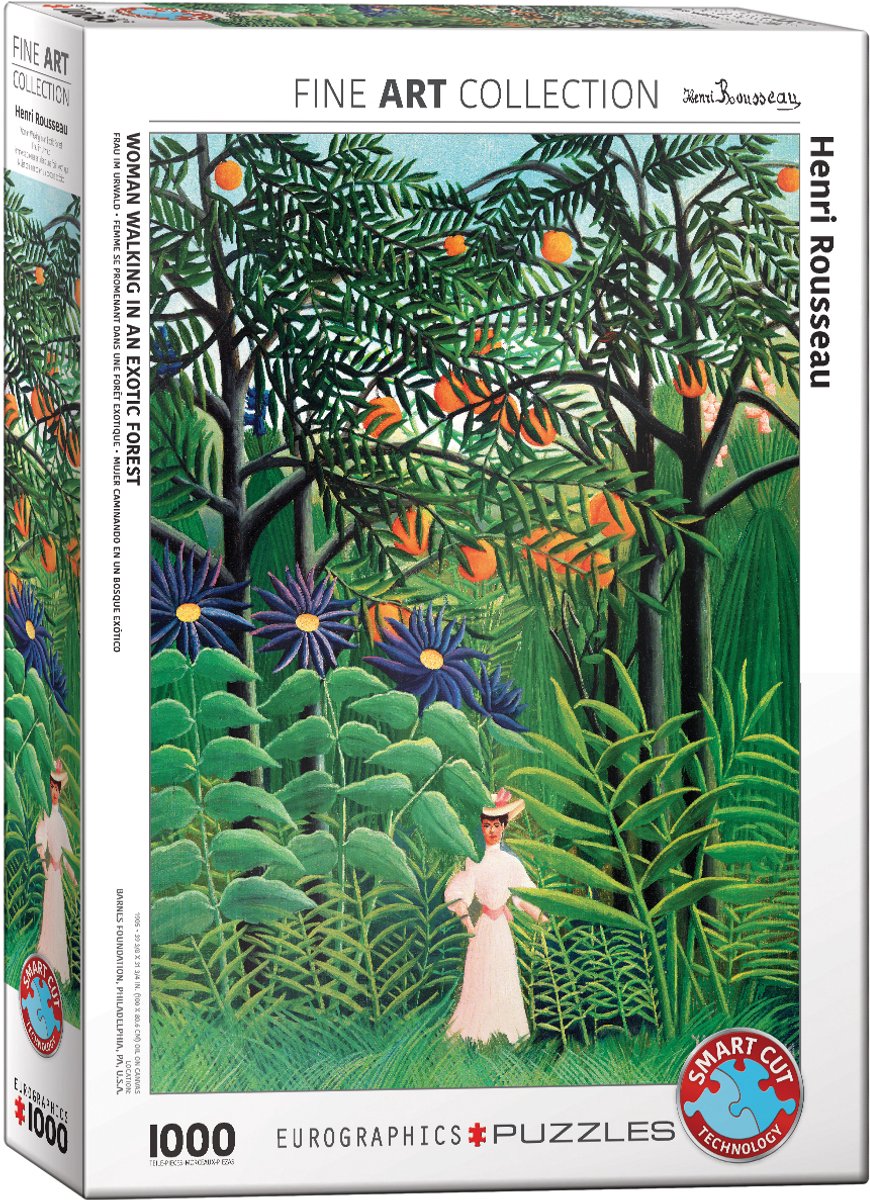 Eurographics - femme dans une forêt exotique [femme dans une forêt exotique] - henri rousseau - 1000 pièces 48×68cm (l×h) - puzzle d'art