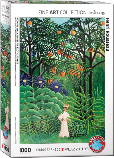 Eurographics - femme dans une forêt exotique [femme dans une forêt exotique] - henri rousseau - 1000 pièces 48×68cm (l×h) - puzzle d'art