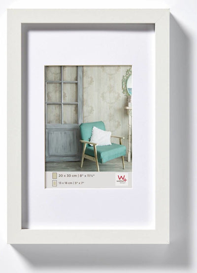 Walther Stockholm - cadre en bois mdf - format photo 30x45 cm - blanc