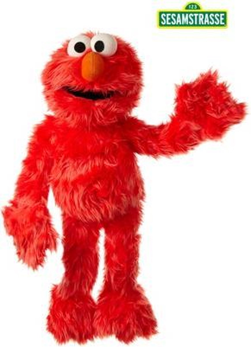 Marionnettes vivantes - marionnette à main - rue Sésame - elmo - 65cm