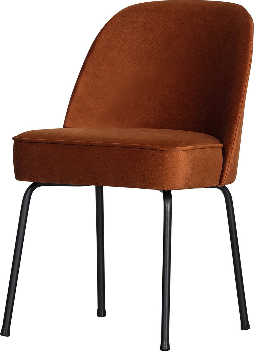 Chaise de salle à manger Woood vogue - polyester - rouille - 83x50x57
