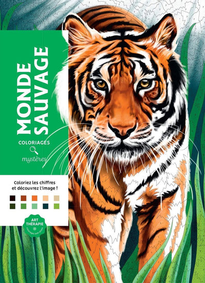 Hachette coloriages mystères monde sauvage (art thérapie) livre de coloriage - livre de coloriage pour adultes