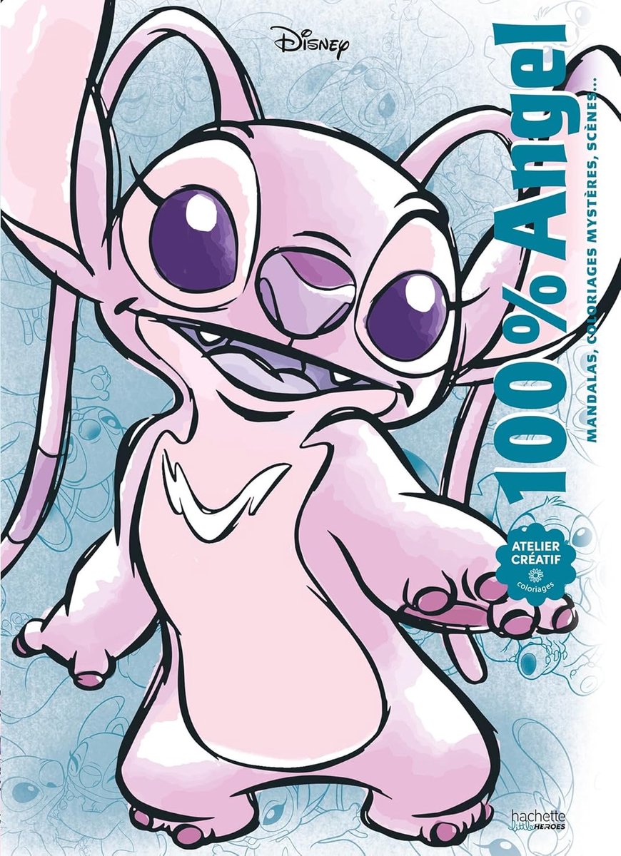 Hachette héros disney - 100% ange - hachette - livre de coloriage pour adultes