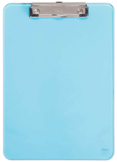 Porte-bloc sans marque sans marque maul a4 portrait transparent bleu fluo - 1 pièce
