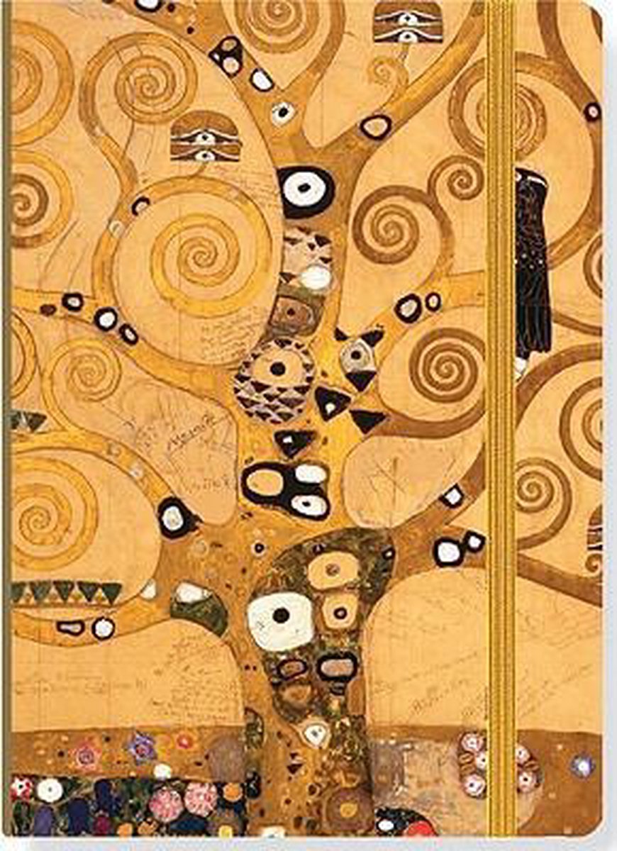 Carnet compact Peter Pauper - arbre de vie - avec fermeture élastique - 13x18 cm