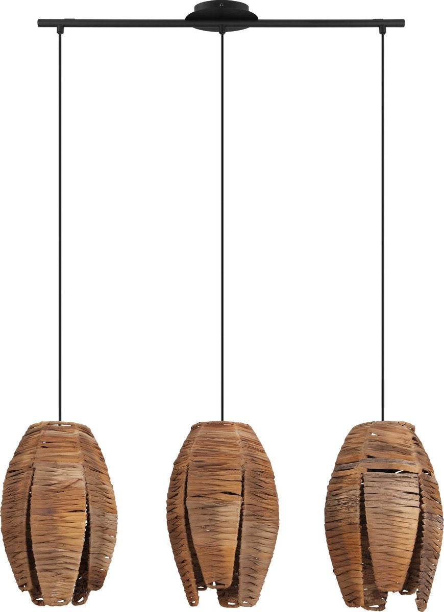 Suspension Eglo mongu 1 - e27 - 79,5 cm - marron noir