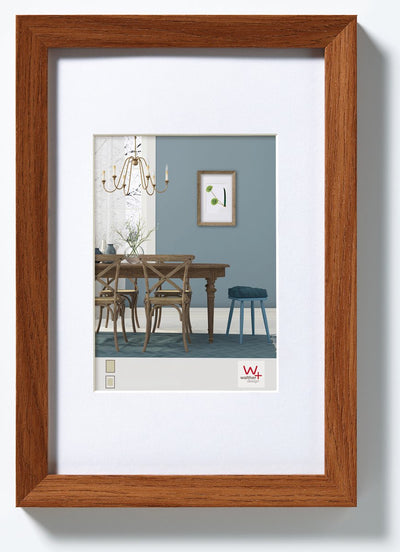 Walther fiorito - cadre en bois mdf - format photo 10x15 cm - chêne foncé