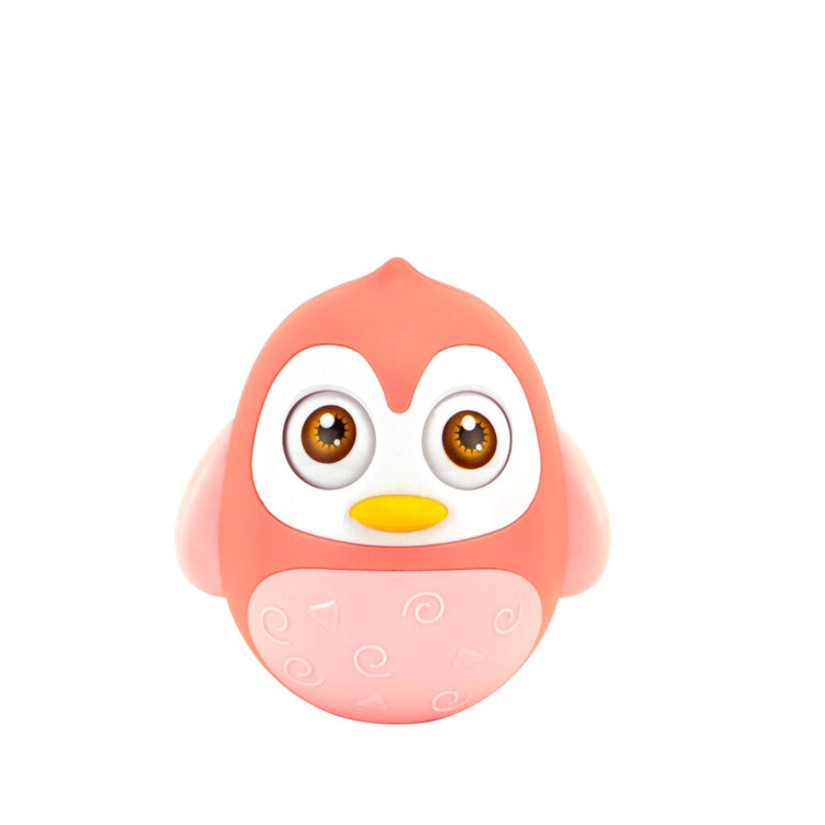 Monde joyeux monde pingouin gobelet + son rose