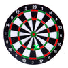 Dartboard à deux faces avec 6 flèches 37 cm
