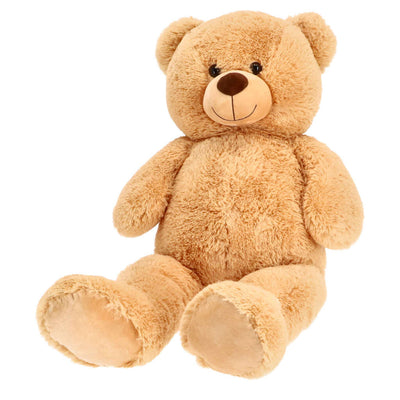 Pluchiez Pluchiez ours câlin assis 100 cm brun clair