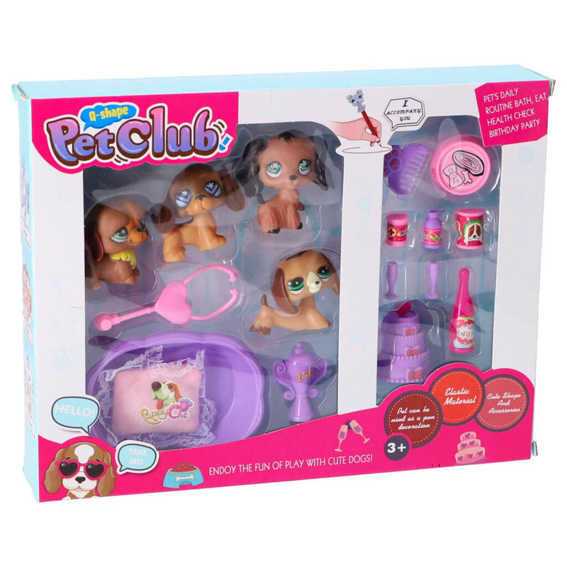 Autres marques q-shape petsclub dog groomset playset