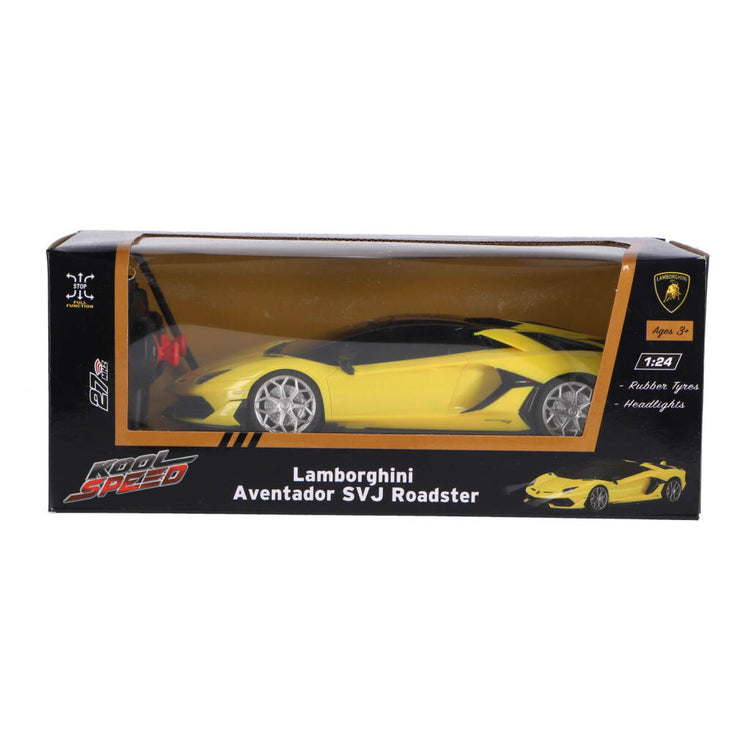 Kool Speed voiture radiocommandée Lamborghini 1:24 Aventador SVJ Roadster jaune