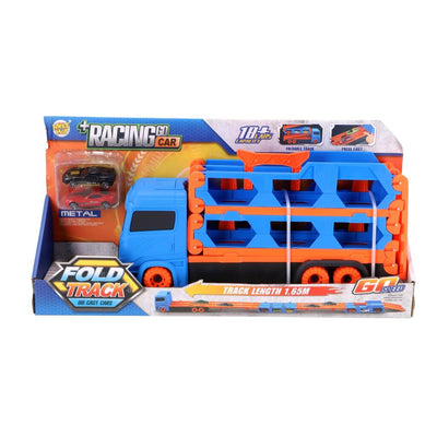 Autres marques Pop-up Auto Transporter + 2 véhicules moulés