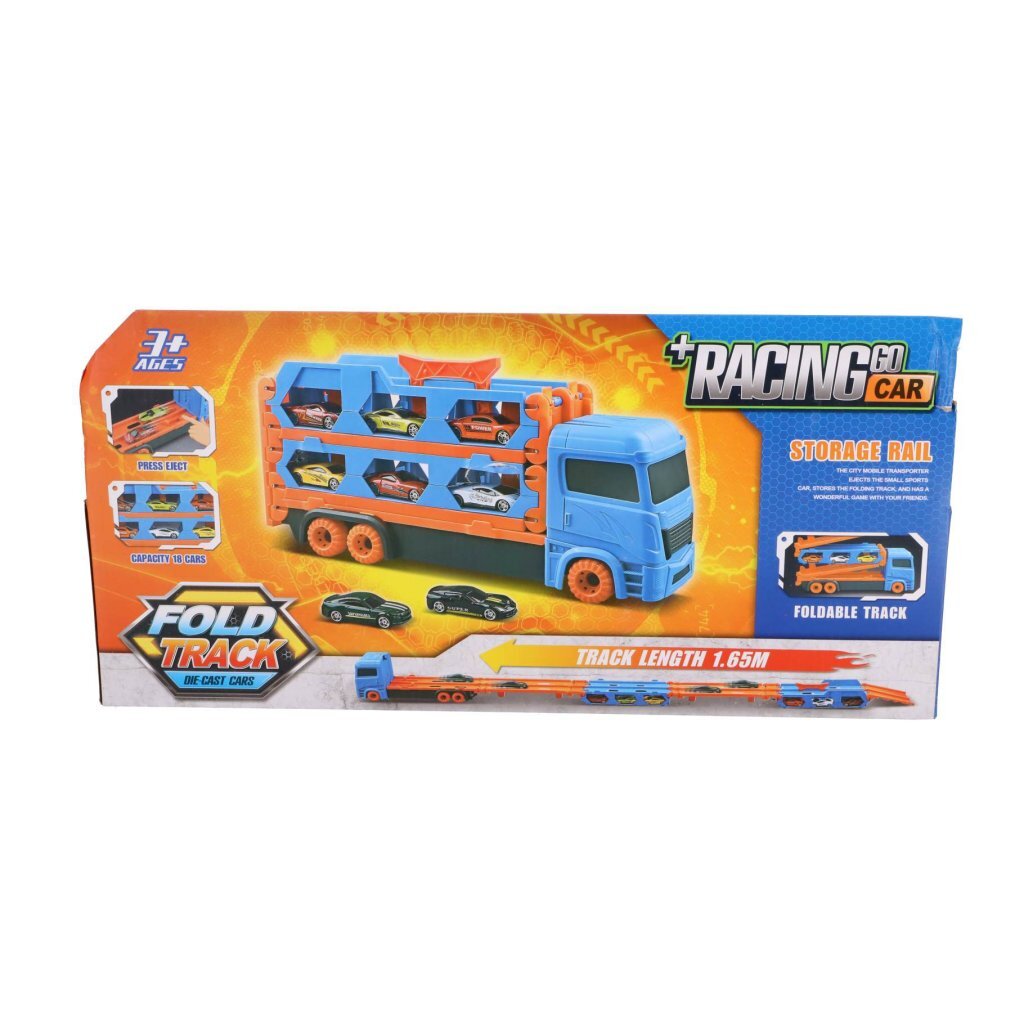 Autres marques Pop-up Auto Transporter + 2 véhicules moulés