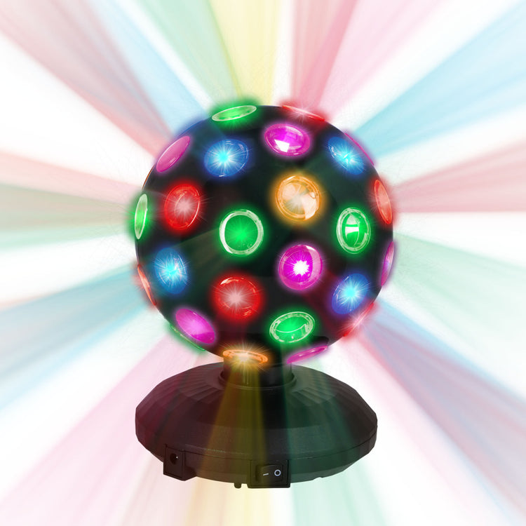 Autres marques boule disco led party time 12,5 cm noir