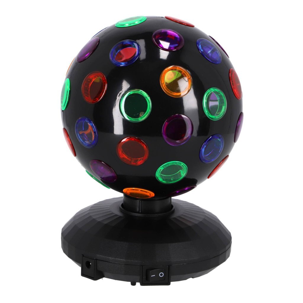 Autres marques boule disco led party time 12,5 cm noir