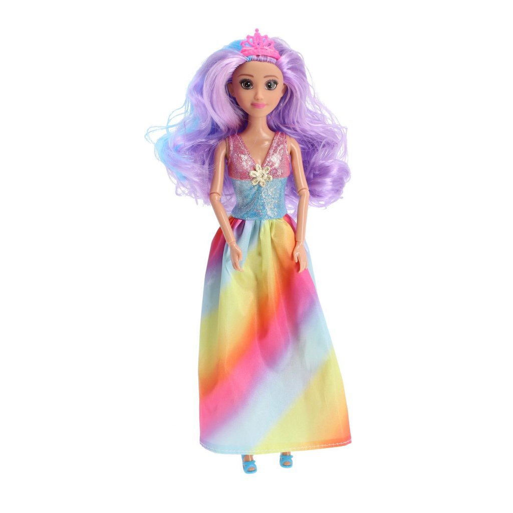 Fleur poupée princesse arc-en-ciel 2 assortis | 4 pièces