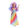 Fleur poupée princesse arc-en-ciel 2 assortis | 4 pièces
