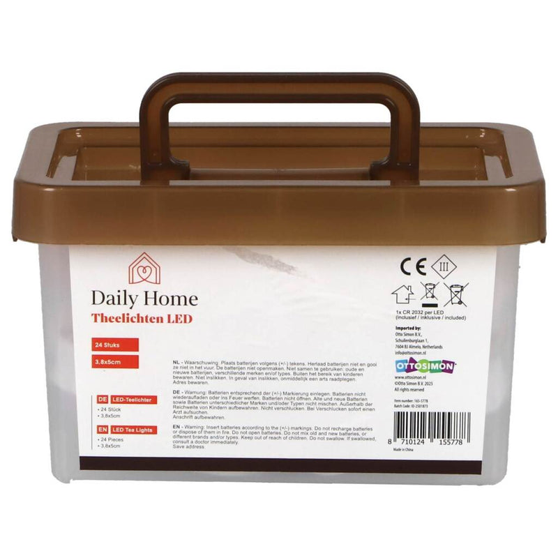 Bougie chauffe-plat LED Daily Home 24 pièces | 6 pièces