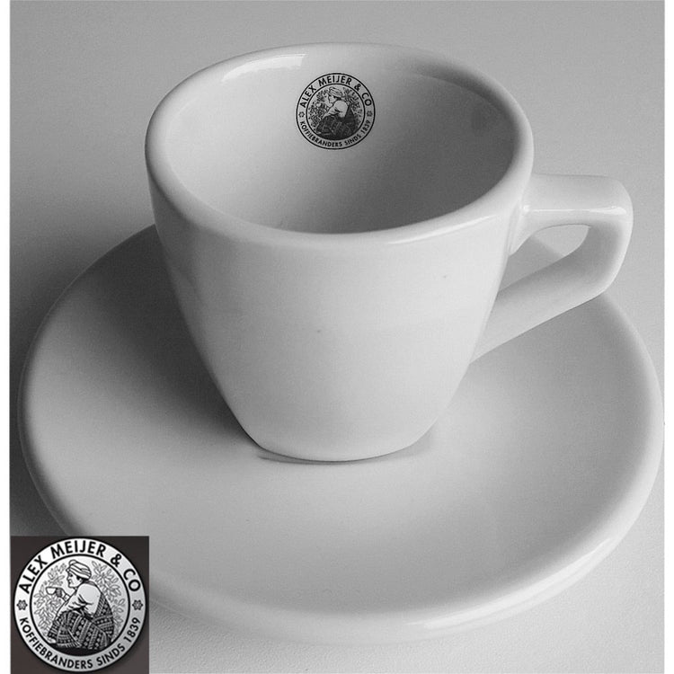 Intermezzo Intermezzo Espresso Head and Saucer Alex Meijer Logo 3 pièces