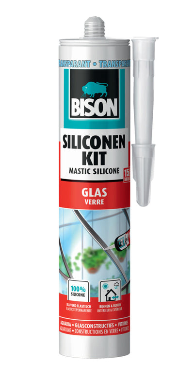 Bison mastic silicone verre 310 ml
