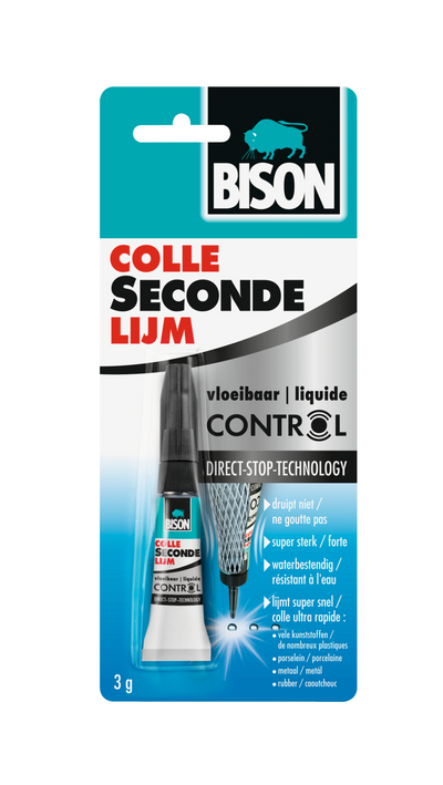 Bison 1029754 - colle sec liquide 3 g | 3 pièces