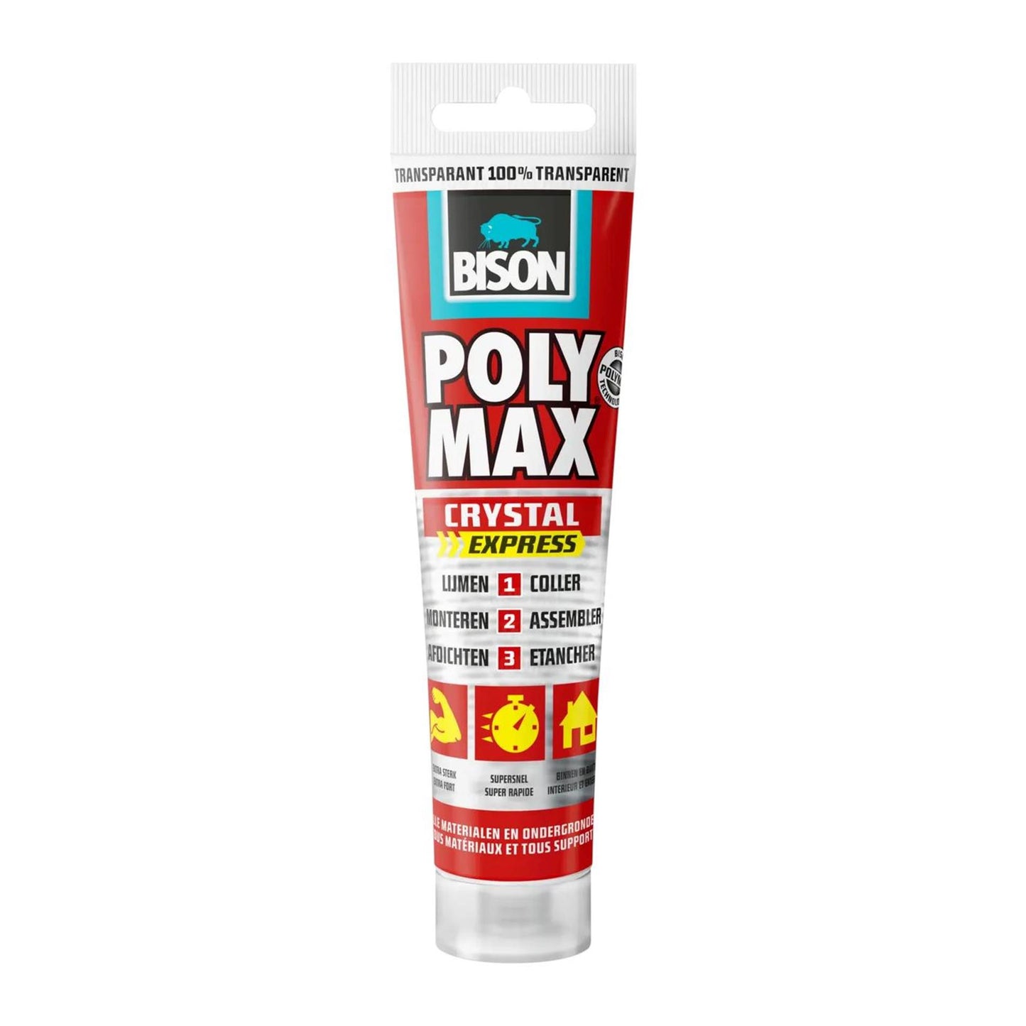 Bison Poly Max Crystal Express Hangtube 115 g transparan