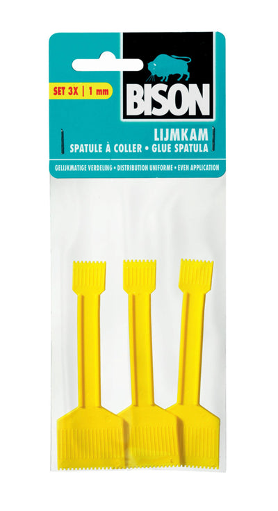 Peigne à colle Bison petit (3 pcs)
