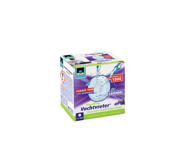 Recharge Bison Moisture Absorber® 2x 100 g parfum lavande, déshumidificateur d'air, adapté à l'ambiance Moisture Absorber®, lutte contre l'humidité élevée, convient également aux caravanes et camping-cars