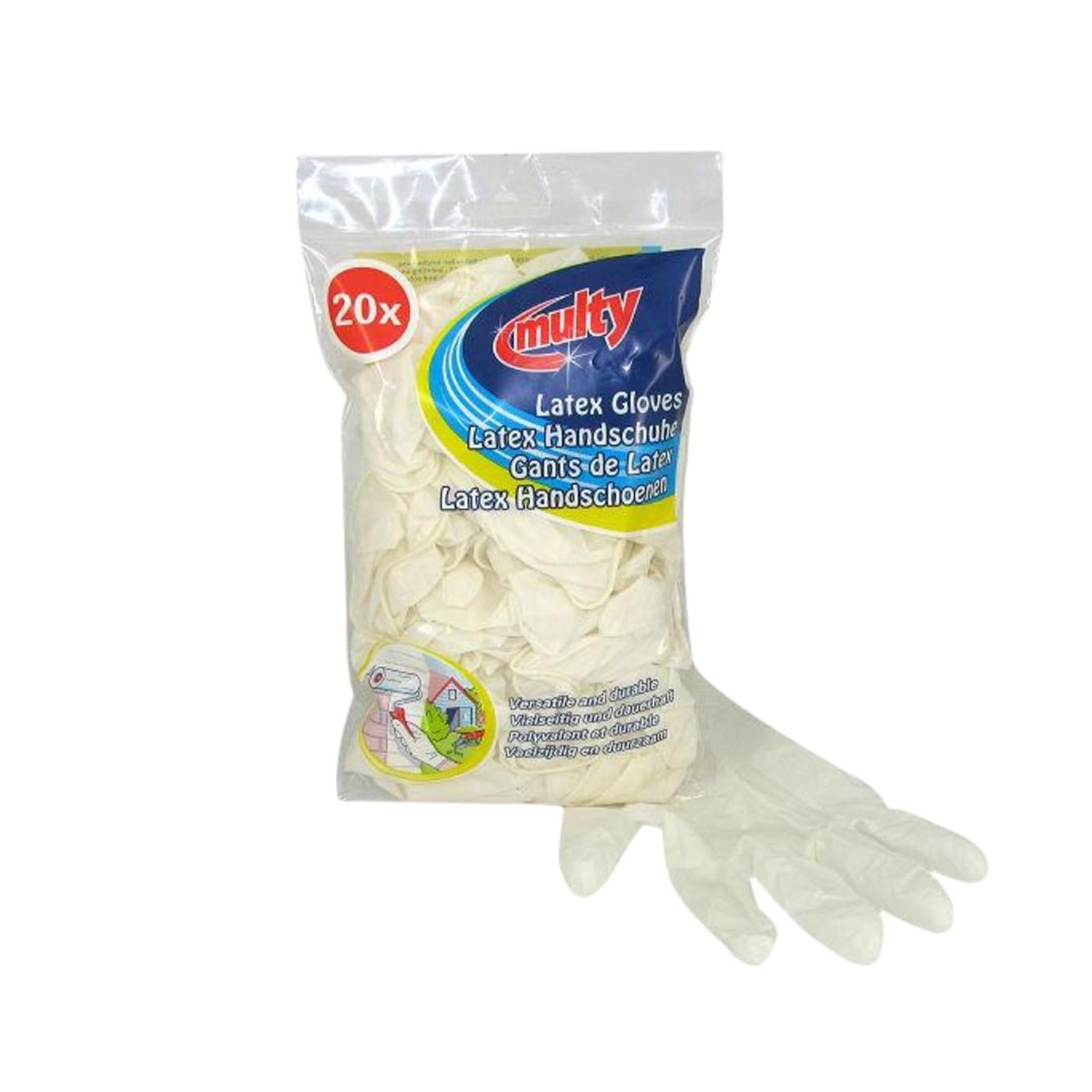 Gants en latex Multy taille unique 20 pcs