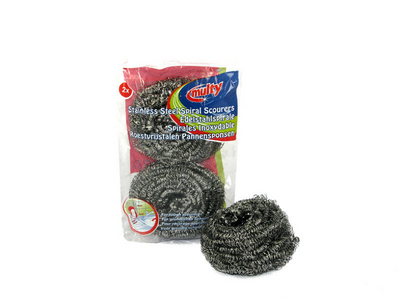 Multy pan éponge inox pack de 2 pièces
