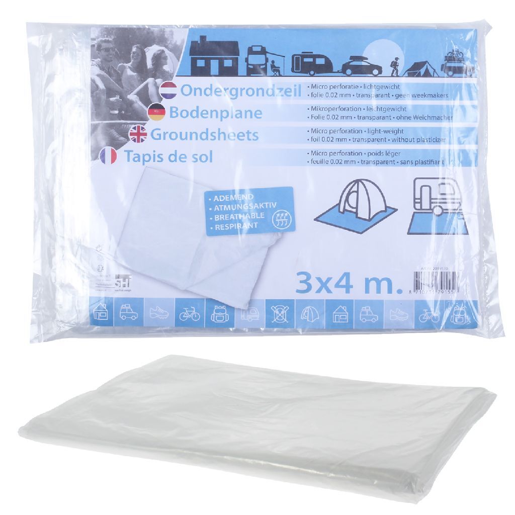 Sail de base en feuille de base 3x4 m transparent